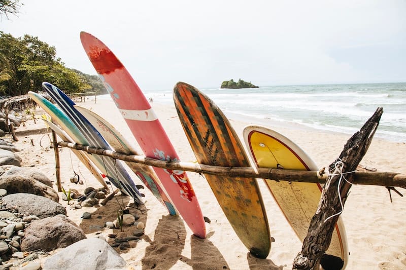 Tablas de surf en Costa Rica