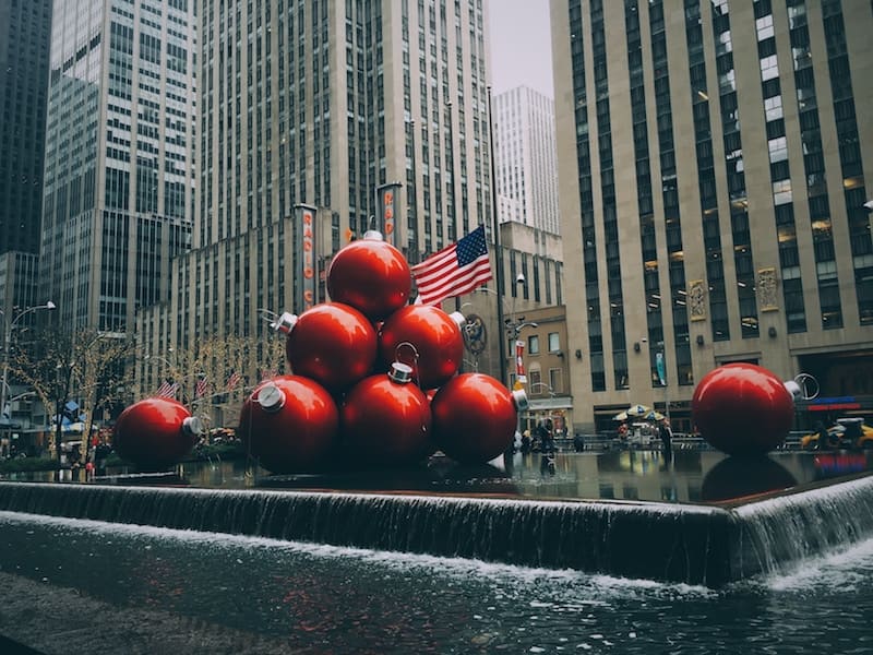 Adronos navideños en Nueva York